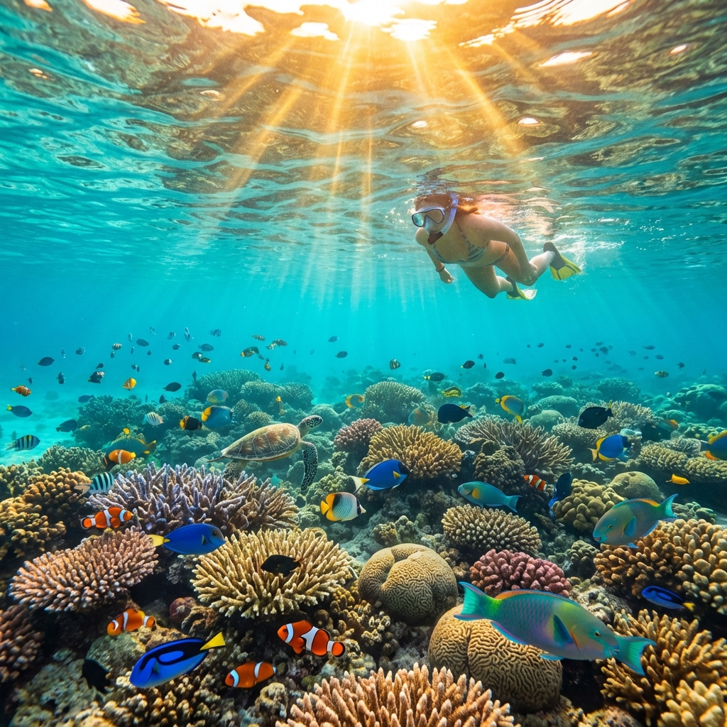 Snorkeling in Maldives